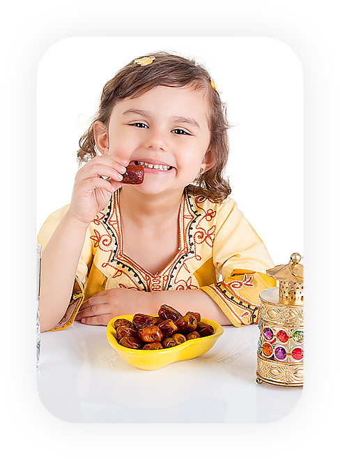 Child eating dates